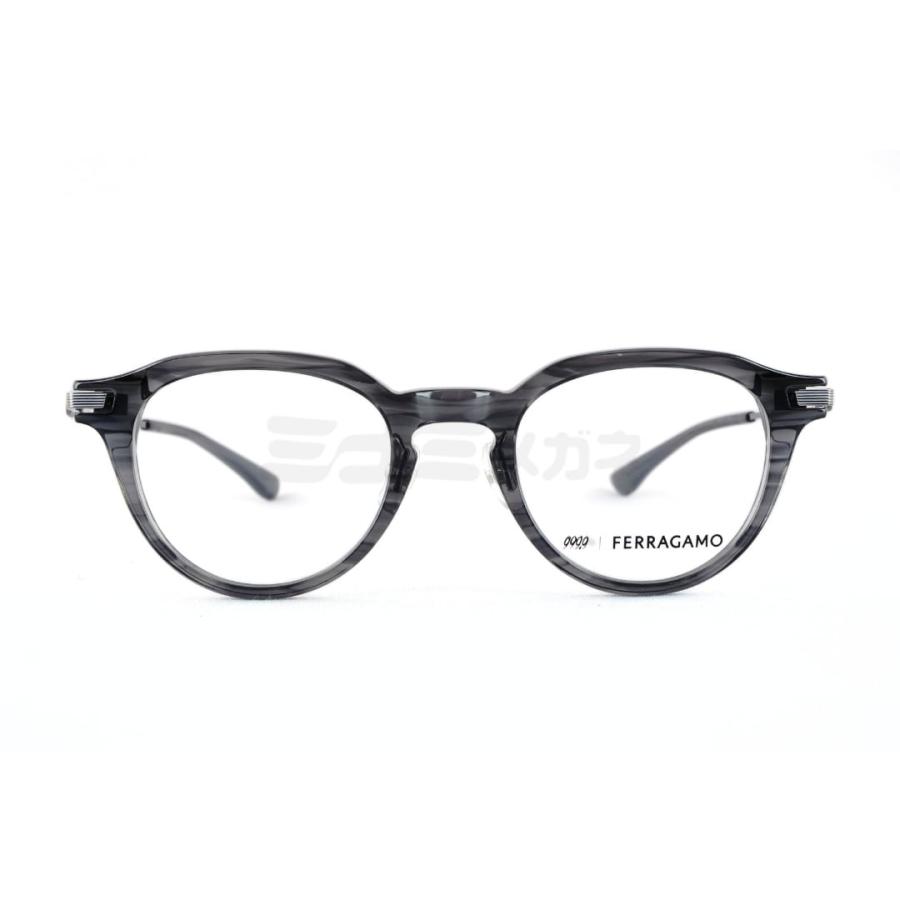 999.9×Ferragamo メガネ SF9020 024 コラボモデル アジアンフィット クラウンパント 眼鏡 オシャレ ブランド フォーナインズ フェラガモ 鯖江 日本製 正規品の画像