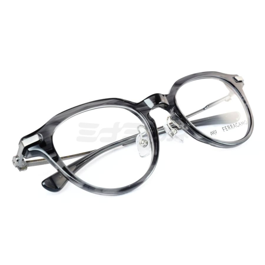 999.9×Ferragamo メガネ SF9020 024 コラボモデル アジアンフィット クラウンパント 眼鏡 オシャレ ブランド フォーナインズ フェラガモ 鯖江 日本製 正規品の画像
