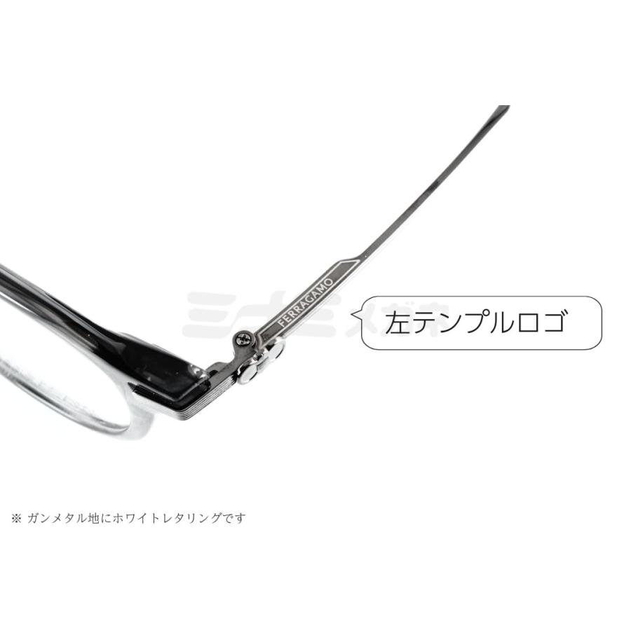 999.9×Ferragamo メガネ SF9020 024 コラボモデル アジアンフィット クラウンパント 眼鏡 オシャレ ブランド フォーナインズ フェラガモ 鯖江 日本製 正規品の画像