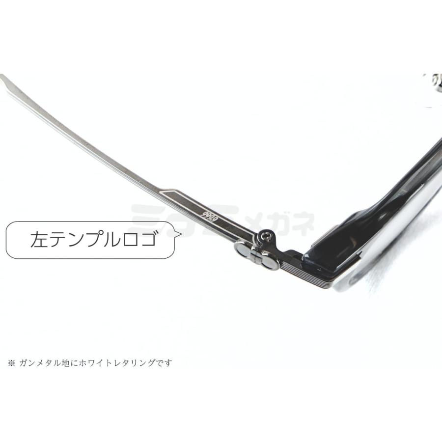 999.9×Ferragamo メガネ SF9020 024 コラボモデル アジアンフィット クラウンパント 眼鏡 オシャレ ブランド フォーナインズ フェラガモ 鯖江 日本製 正規品の画像