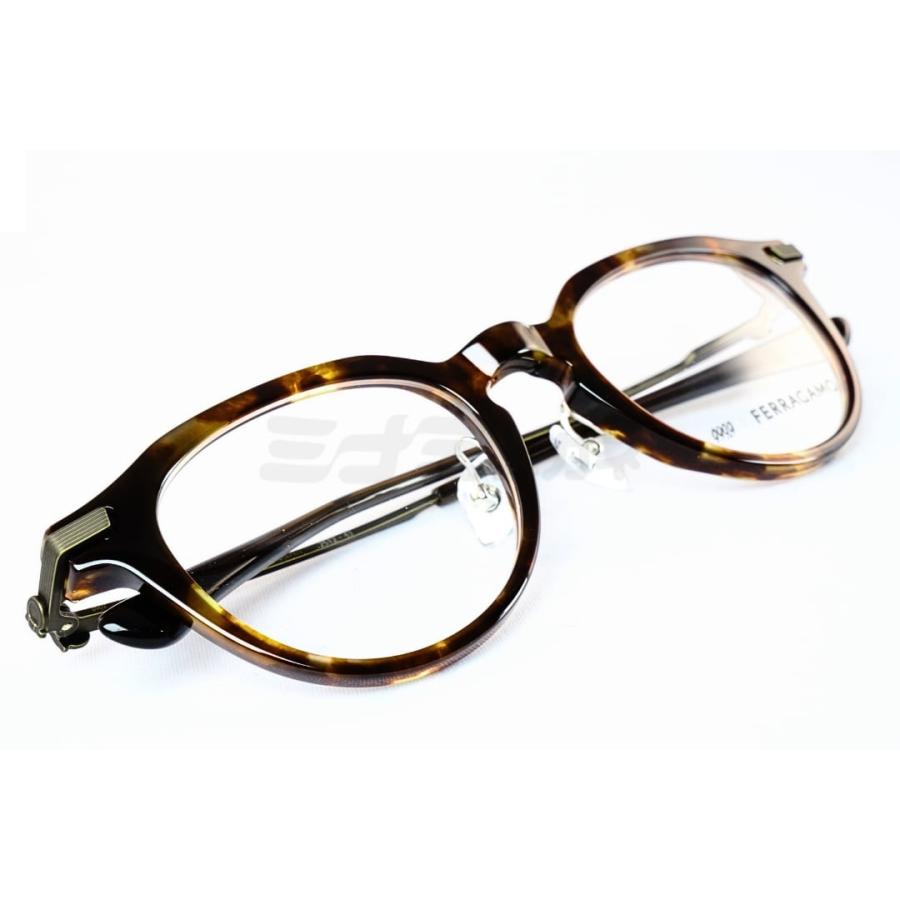 999.9×Ferragamo メガネ SF9020 240 コラボモデル アジアンフィット クラウンパント 眼鏡 オシャレ ブランド フォーナインズ フェラガモ 鯖江 日本製 正規品の画像