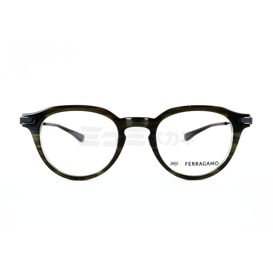999.9×Ferragamo メガネ SF9020 314 コラボモデル アジアンフィット クラウンパント 眼鏡 オシャレ ブランド フォーナインズ フェラガモ 鯖江 日本製 正規品の画像