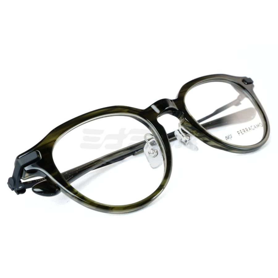 999.9×Ferragamo メガネ SF9020 314 コラボモデル アジアンフィット クラウンパント 眼鏡 オシャレ ブランド フォーナインズ フェラガモ 鯖江 日本製 正規品の画像