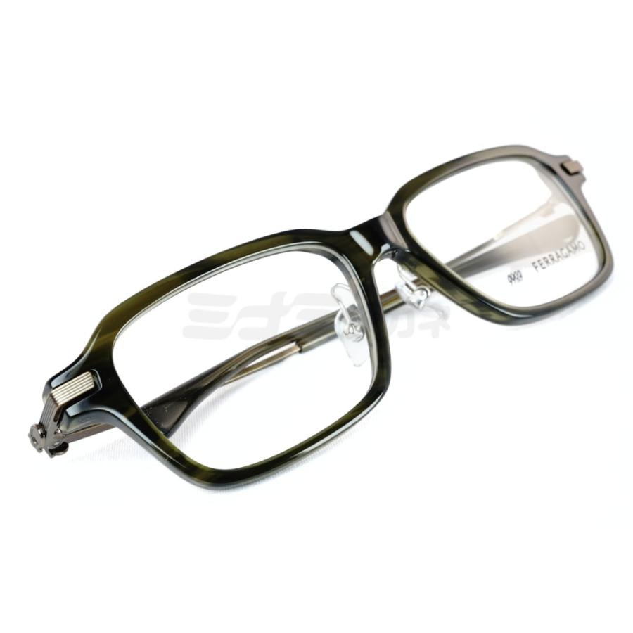 999.9×Ferragamo メガネ SF9021 314 コラボモデル アジアンフィット スクエア 眼鏡 オシャレ ブランド フォーナインズ フェラガモ 鯖江 日本製 正規品の画像