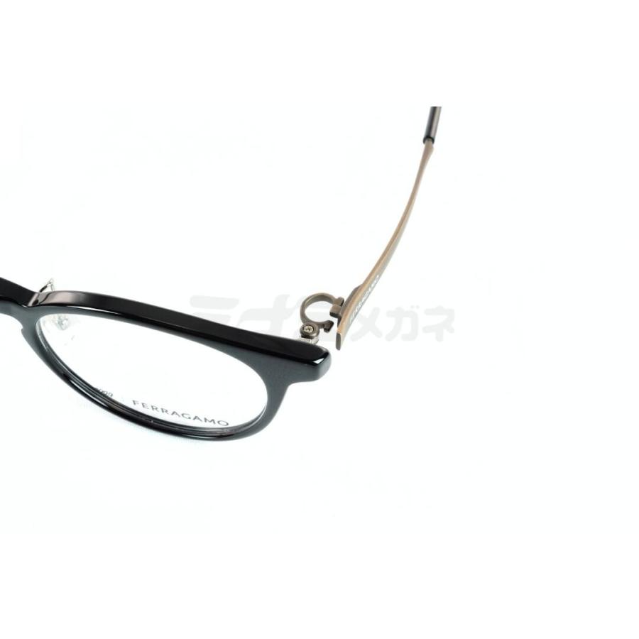 999.9×FERRAGAMO メガネ SF9023 001 コラボモデル アジアンフィット ボストン 眼鏡 オシャレ ブランド フォーナインズ フェラガモ 鯖江 日本製 正規品の画像
