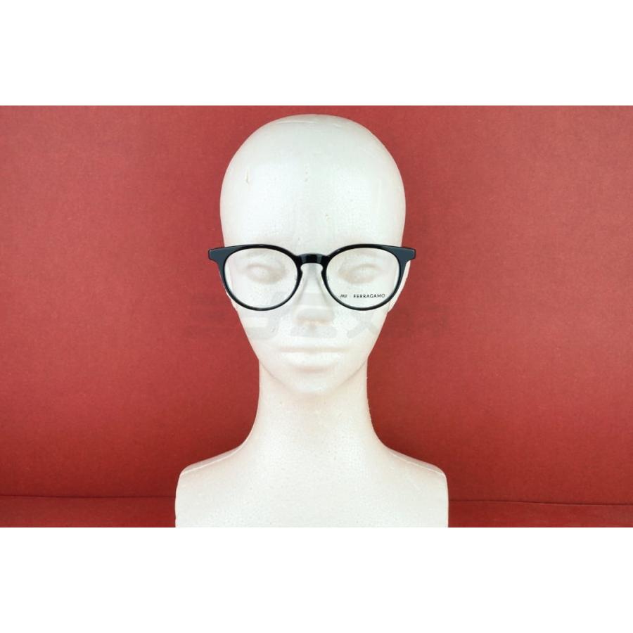 999.9×FERRAGAMO メガネ SF9023 001 コラボモデル アジアンフィット ボストン 眼鏡 オシャレ ブランド フォーナインズ フェラガモ 鯖江 日本製 正規品の画像