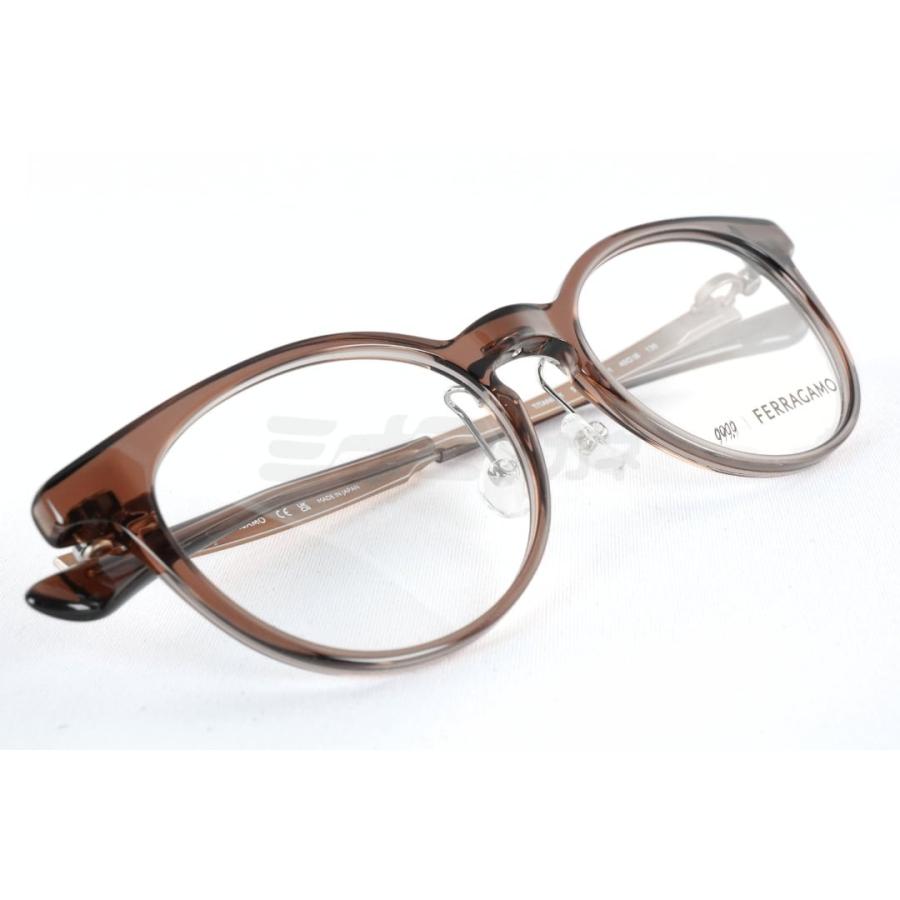 999.9×FERRAGAMO メガネ SF9023 601 コラボモデル アジアンフィット ボストン 眼鏡 オシャレ ブランド フォーナインズ フェラガモ 鯖江 日本製 正規品の画像