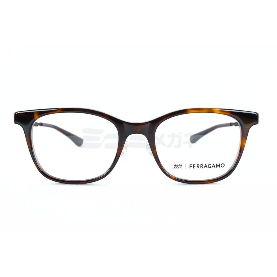 999.9×FERRAGAMO メガネ SF9024 242 コラボモデル アジアンフィット ウェリントン 眼鏡 オシャレ ブランド フォーナインズ フェラガモ 鯖江 日本製 正規品の画像