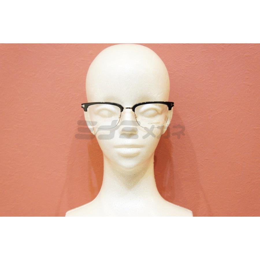 TOM FORD EYEWEAR メガネ TF5504 001 メタル サーモント ブロー 