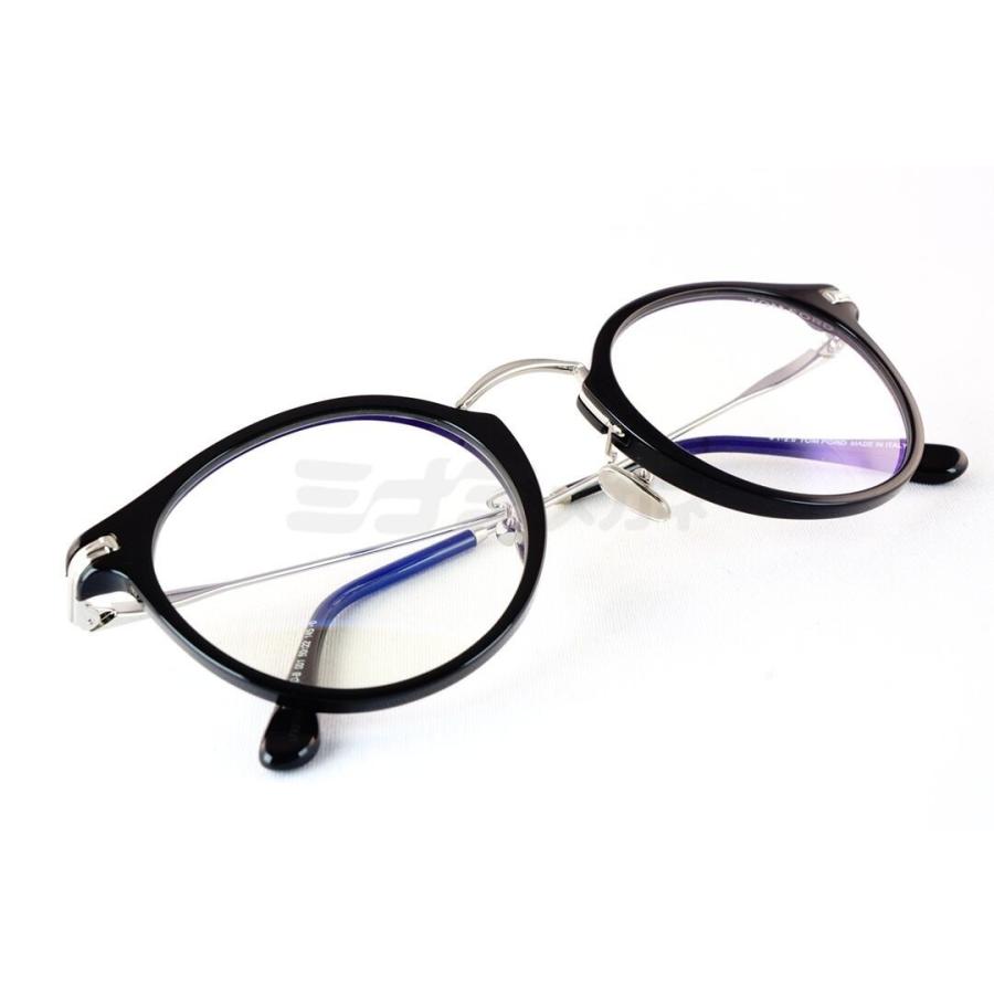TOM FORD EYEWEAR ブルーライト カット TF5714-D-B 001 ボストン 丸