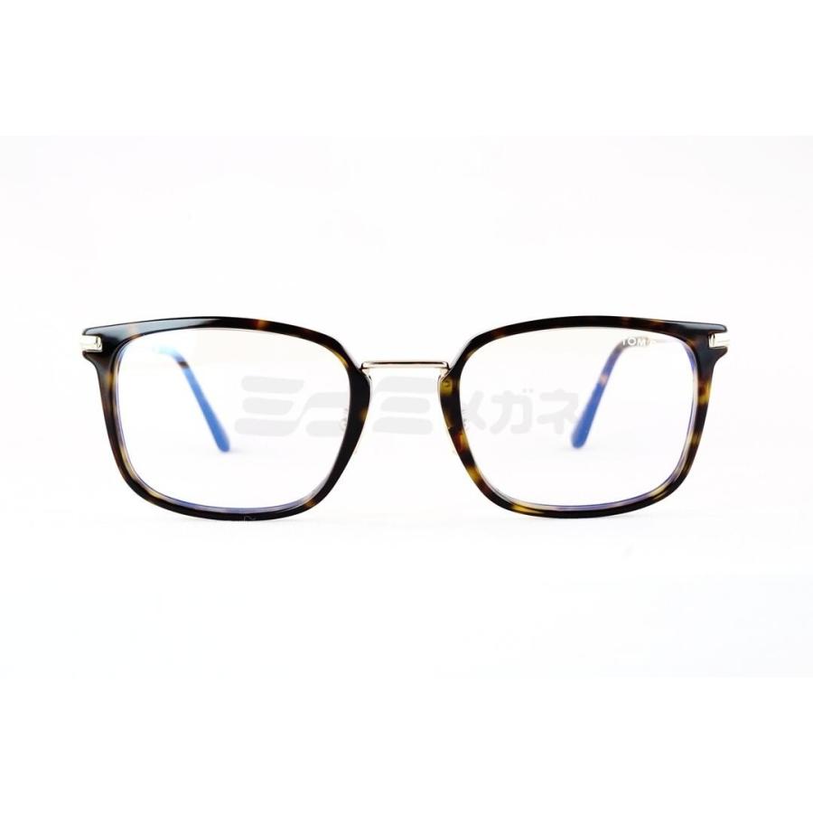 TOM FORD ブルーライト カット TF5747-D-B 052 スクエア クラシカル セルフレーム フレーム PC パソコン 男性 メガネ トムフォード 高級 眼鏡 Italy イタリア製の画像