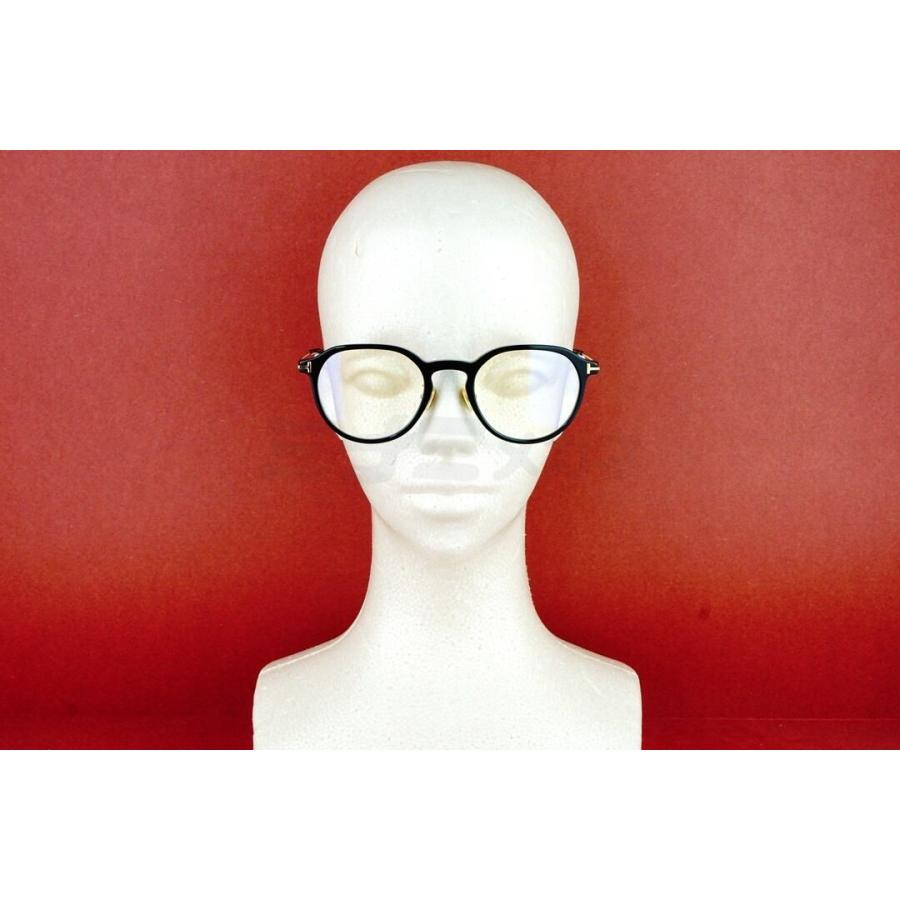 【TOM FORD￼】サングラス(TF5777-DB001) TOM FORD EYEWEAR ブルーライト カット TF5777-D-B 001 ウェリントン