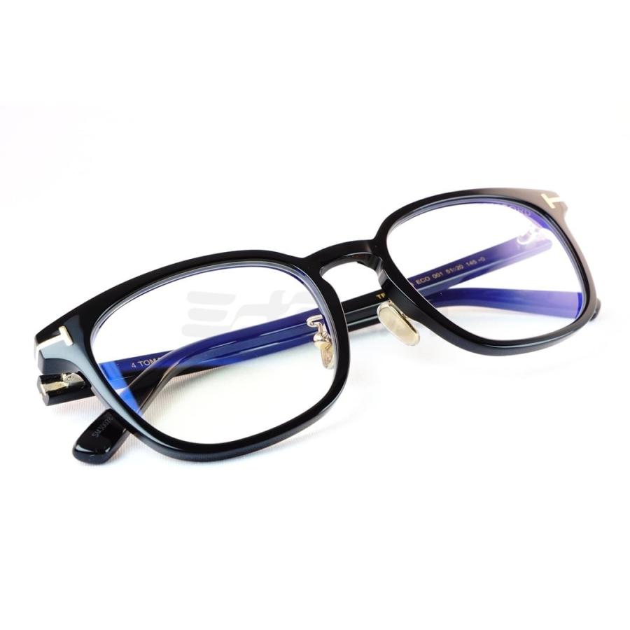 TOM FORD ブルーライトカット TF5997-K-B ECO 001 ウエリントン メンズ レディース おしゃれ アジアンフィット メガネ italy イタリア製 トムフォードの画像
