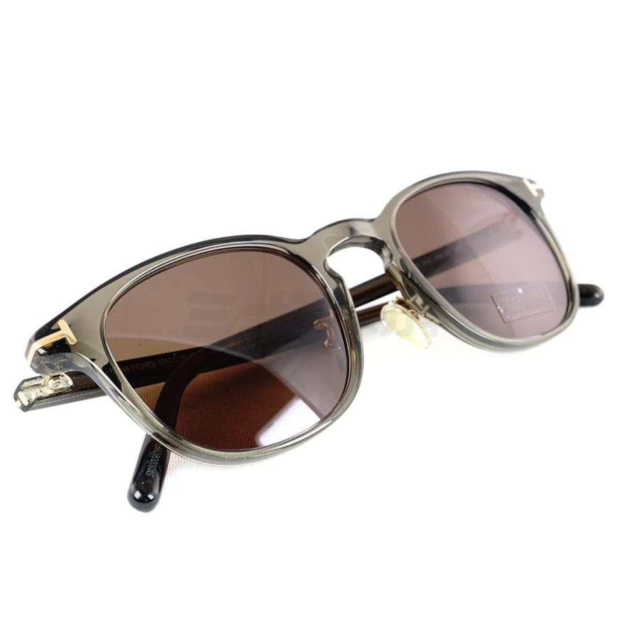TOM FORD EYEWEAR クリア サングラス TF876-D 20E ウェリントン メンズ