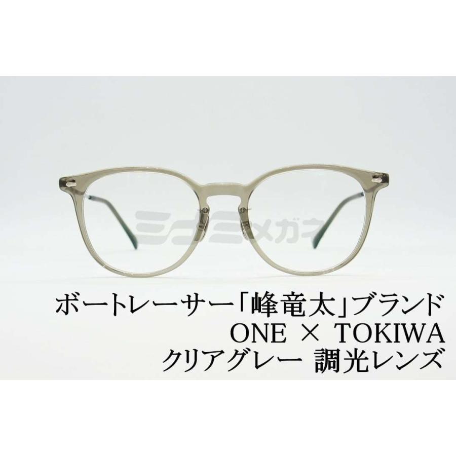 ボートレーサー峰竜太ブランド One Tokiwaコラボサングラス Tokiwaコラボサングラス クリアグレー 調光レンズ ミナミメガネ 財布 帽子 ファッション小物 ミナミメガネのボートレーサー峰竜太ブランド One Tokiwa One C Gy おしゃれメガネ サングラスの正規店 安い