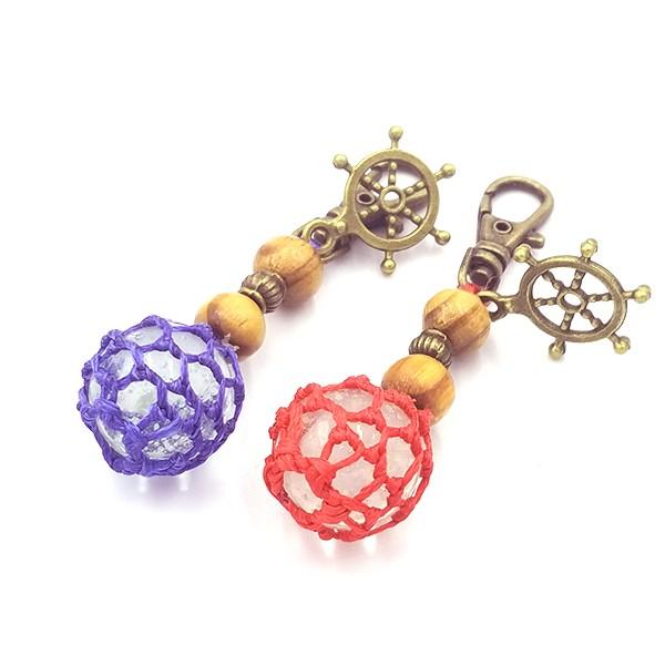 海蛍 蓄光キーホルダー 福幸玉 手作り ネコポスOK 泊貝っこ : 南三陸