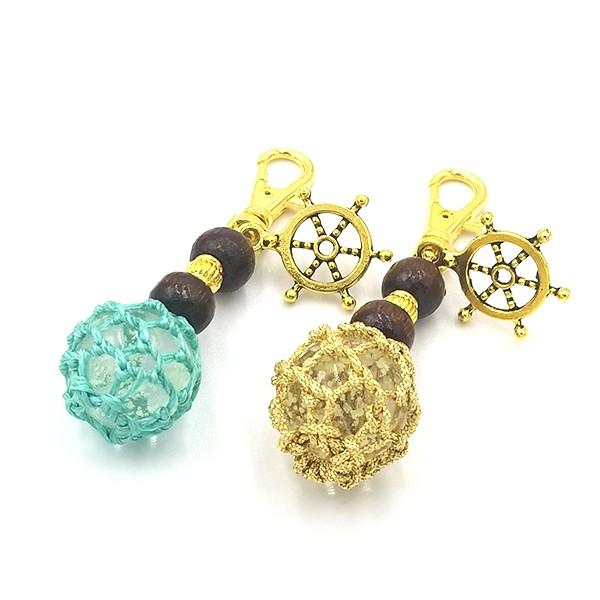 海蛍 蓄光キーホルダー 福幸玉 手作り ネコポスOK 泊貝っこ : 南三陸