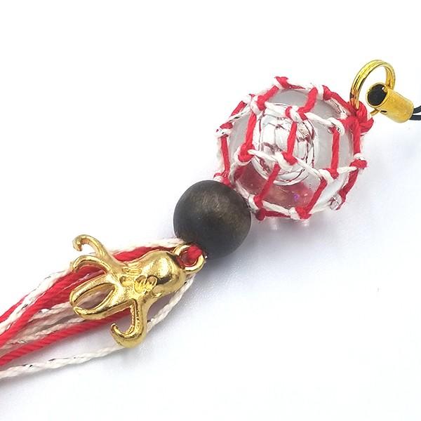 三陸の縁 福幸玉ストラップ 手作り かわいい おしゃれ ネコポスOK 泊貝