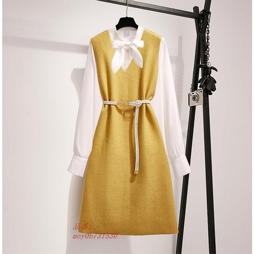 無料配達 着やせ 簡単に 無地 レディース ワンピース 婦人服 ドレス ワンピース ニットワンピース 秋冬新作 長袖２点セット プルオーバーセーター ワンピース レディース 簡単に 無地 着やせ 婦人服 ワンピース ドレス ワンピース チュニック Andreiatokutake Com Br