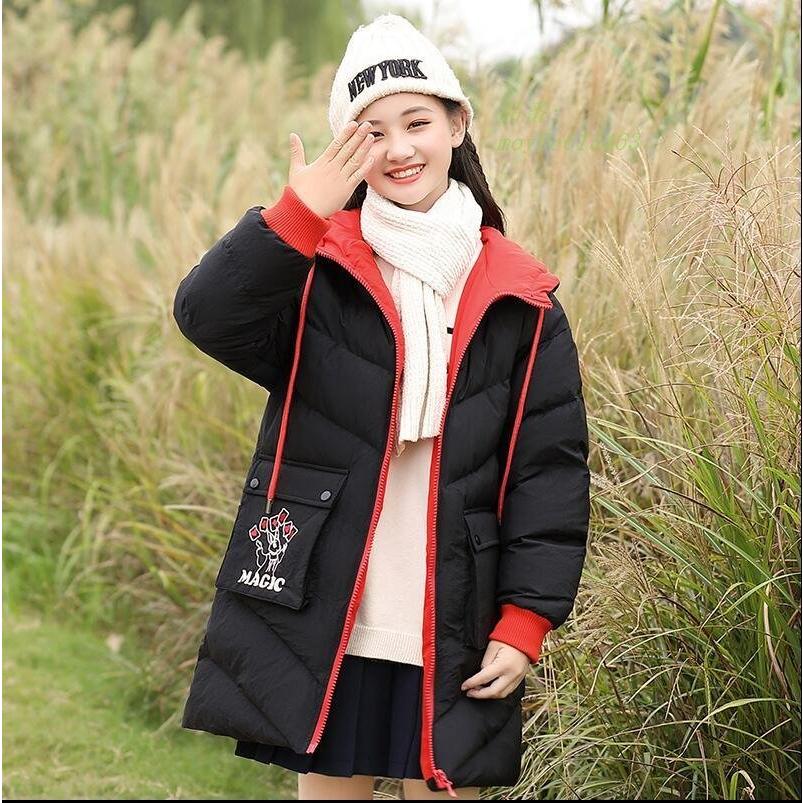 厚地 秋冬 防寒コート キッズ 女児 新作 中綿コート 女の子 可愛い ダウンコート 韓国風 女の子服 子供服 アウター ダウンジャケット 暖かい 競売