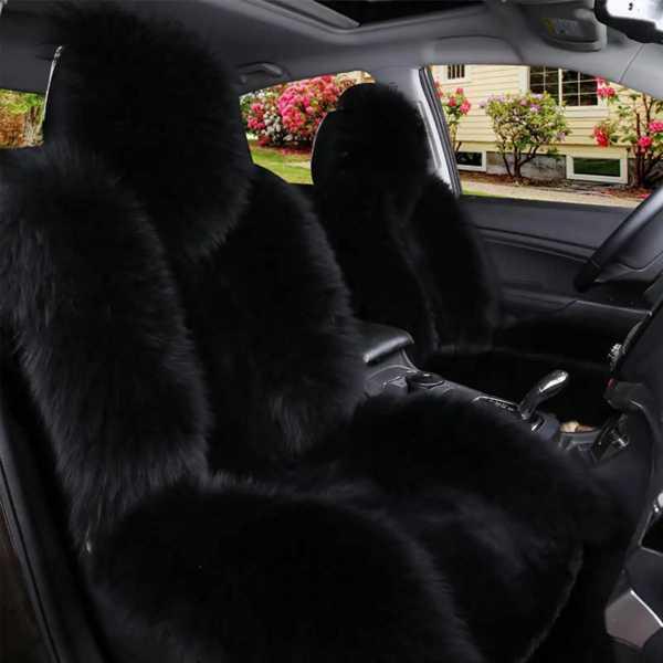 限定先行予約販売 豪華な車のシートカバー イタリアのシープスキンの冬の暖かい毛皮のシートカバー ウールのシートカバー フロントカーシート用アクセサリー