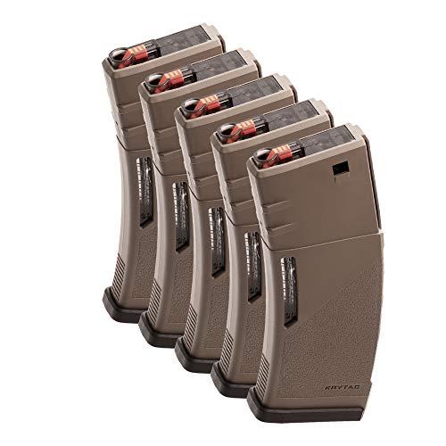 クライタック製　M4ポリマーマガジン 150連 FDE 6本セット　新品 KRYTAC][M4 ポリマーマガジン][150連][FDE][5本入り]ノーマルマガジン