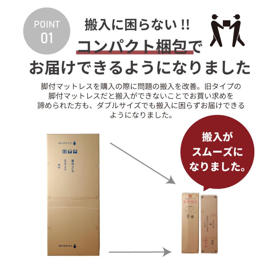 日本製脚付きマットレス ポケットコイル ショートセミシングル リニューアルモデル（1-310）｜minamoto-bed｜16
