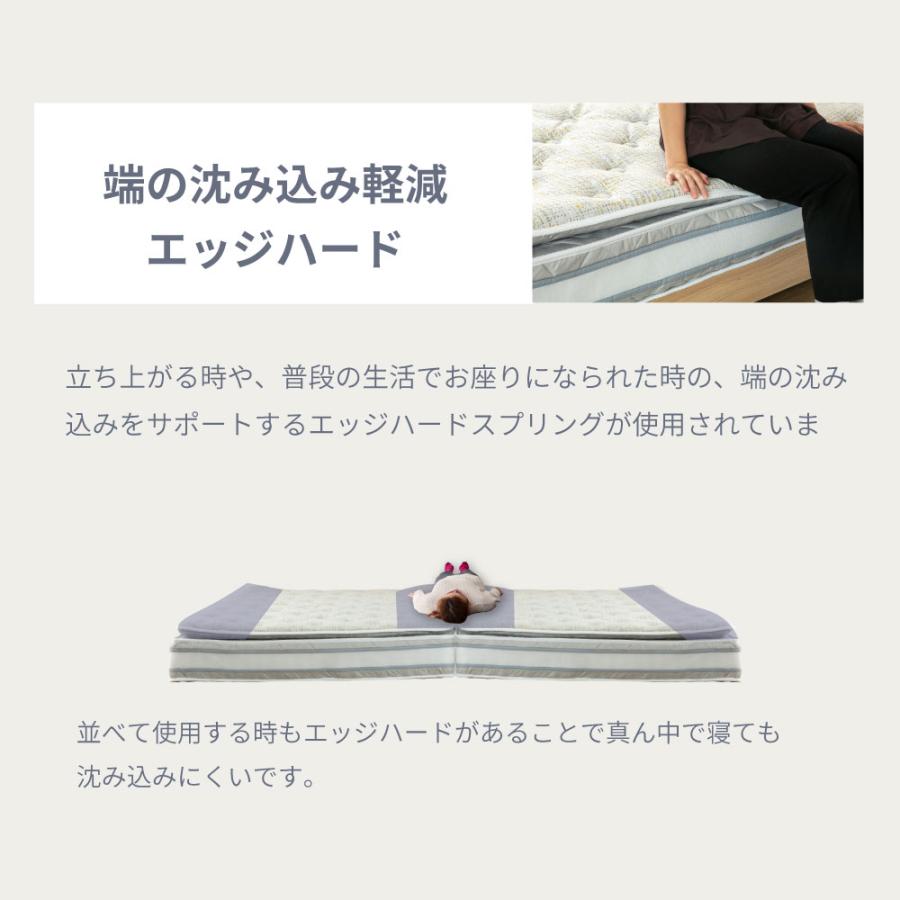 源ベッド ワイドダブル 咲夜No Way! ピロートップ 6.7インチコイル