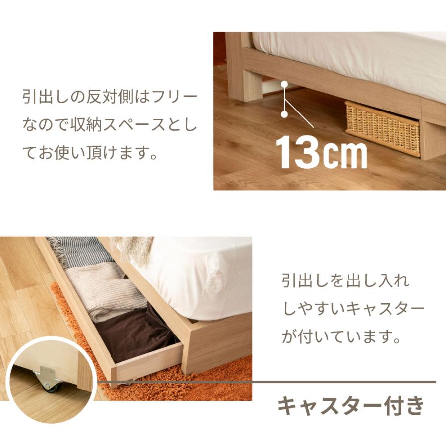 ダブルベッド(ハイグレードマットレス付き) 源ベッド 夜香ハイグレード2 マットレス付き ダブル 往華 OHKA 2杯収納