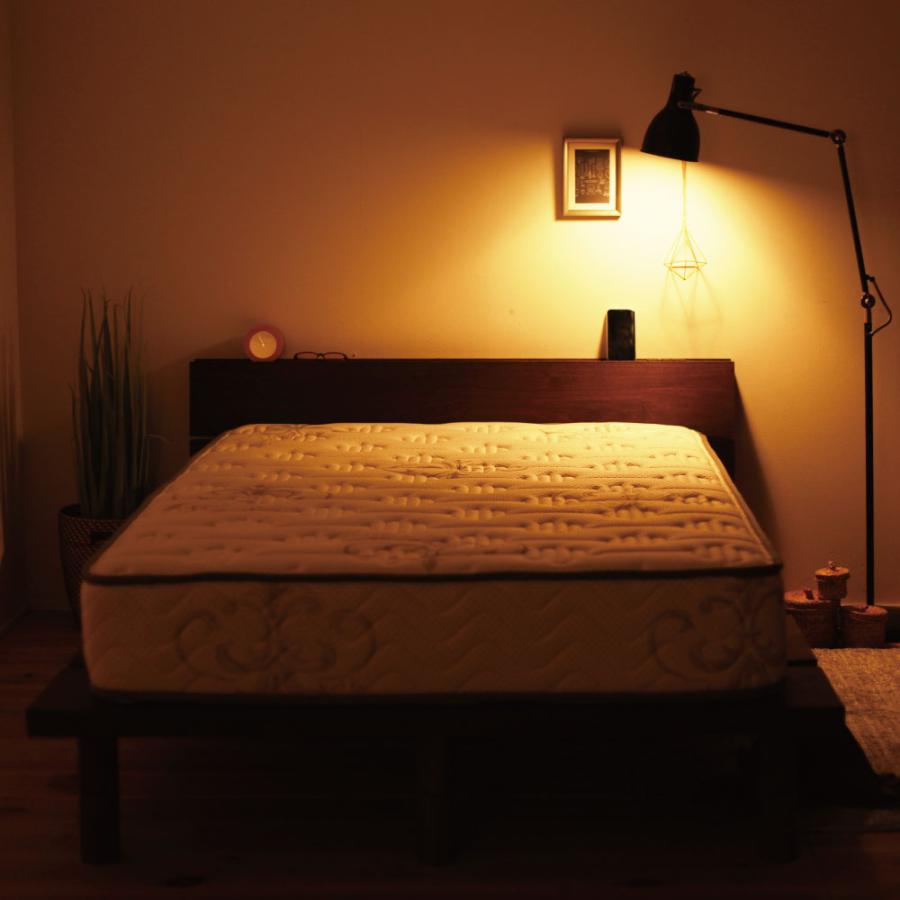 源ベッド 頑丈脚付きスノコベッド シングルサイズ高さ3段階 すのこ