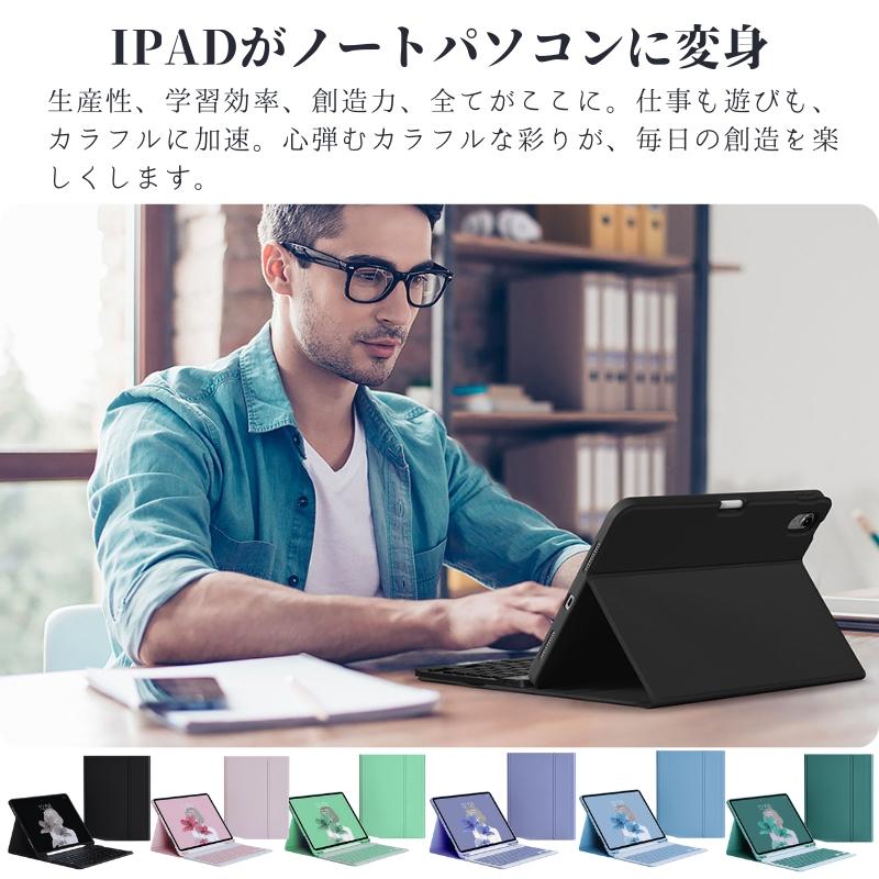 iPad キーボード ケース ペン収納 iPadA16 第11世代 第10世代 第9世代
