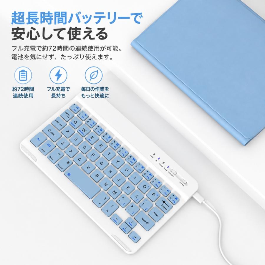 iPad キーボード ケース ペン収納 iPadA16 第11世代 第10世代 第9世代