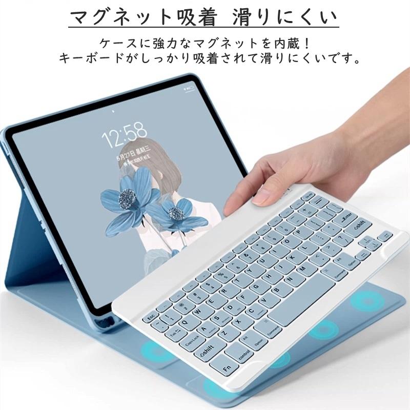 iPad キーボード ケース ペン収納 iPadA16 第11世代 第10世代 第9世代
