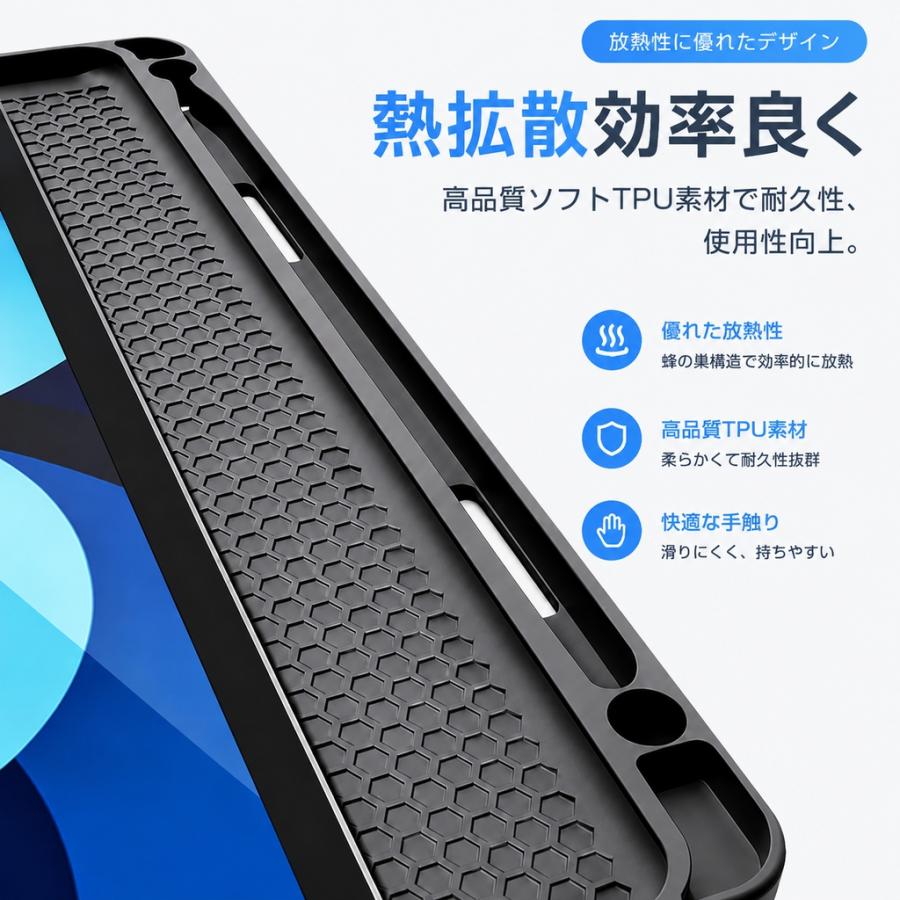 iPad キーボード ケース強化ガラスフィルム 3点セット ケース ペン収納
