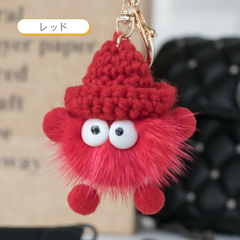 バッグチャーム フワフワ キーホルダー かわいい アクセサリー 