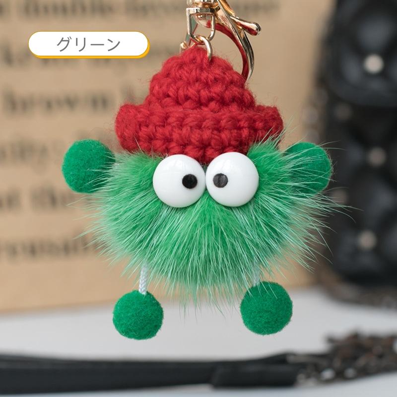 バッグチャーム フワフワ キーホルダー かわいい アクセサリー 