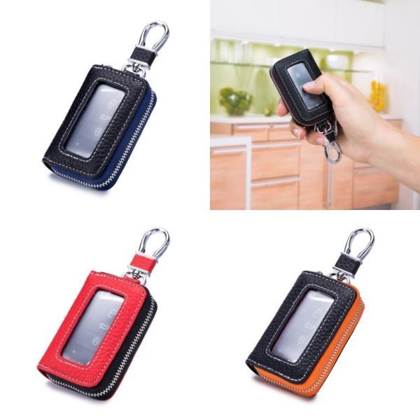 スマートキーケース  車キーケース 車クリア 窓付き キーケース ダブルファスナータイプ 本革 スマートキーカバー トヨタ ホンダ 日産 スズキ キーケース |  | 20