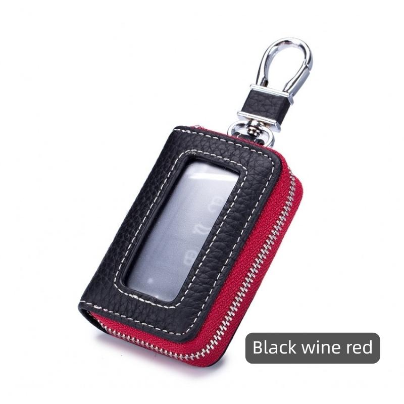 スマートキーケース  車キーケース 車クリア 窓付き キーケース ダブルファスナータイプ 本革 スマートキーカバー トヨタ ホンダ 日産 スズキ キーケース |  | 13