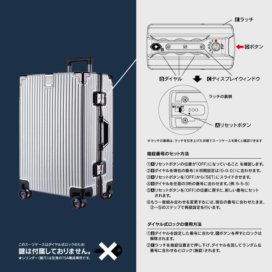 スーツケース キャリーケース トランク 小型 TSAロック 超軽量 S-M 