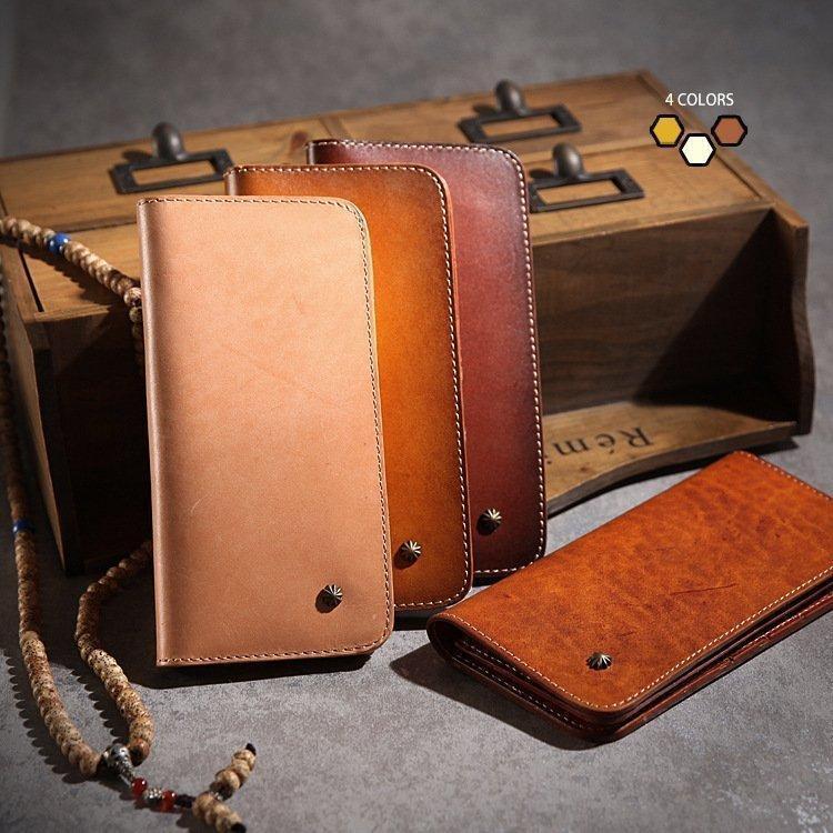 70%OFF!】 多機能 栃木レザー 長財布 ヌメ革 本革 レザー メンズ 財布