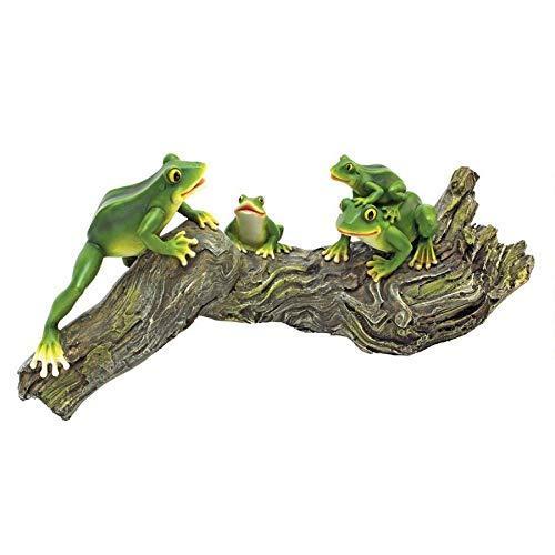 Design Toscano Froggy Business Garden Statue 並行輸入品 大特価