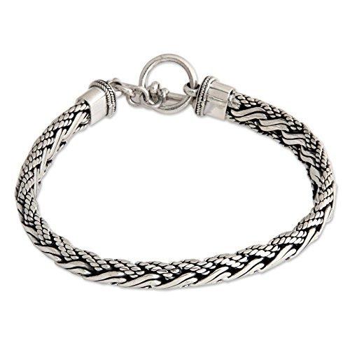 今年人気のブランド品や Novica 925スターリングシルバーメンズブレスレット 8 75 Surf 並行輸入品 ブレスレット Www Collectiviteslocales Fr