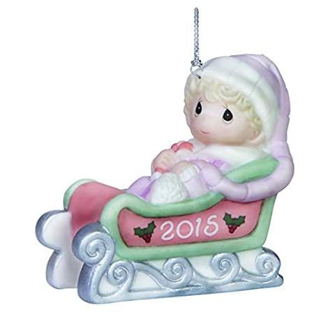 超歓迎された Precious Moments Baby's First Christmas-2015 Girl Ornament by Precious Mome オブジェ、置き物