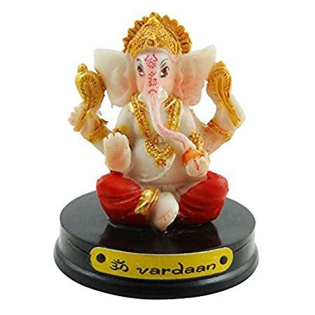 【新品】 Statue Ganesha Lord Marble Poly ibaexports Idol Indi Ganpati Mini Decor Car オブジェ、置き物