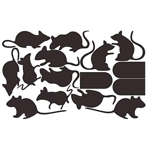 人気ブランドの of Sets Doors Mice Rats DIY Net1 15 Boodecal【並行輸入品 by Halloween for Stickers Decals Murals Wall Decor Home Decal Lettering Vinyl オブジェ、置き物
