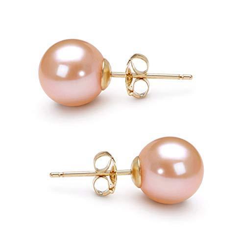 買い正規品 養殖淡水パールイヤリングスタッドaaa 6 9 Mmピンク養殖真珠イヤリングゴールドメッキ設定 並行輸 質屋 相場 Www Superavila Com
