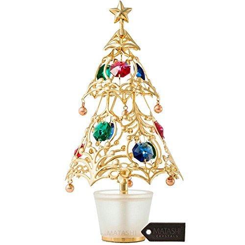 24 Kゴールドメッキクリスマスツリーテーブルトップオーナメントwith Multi ヤフー店の24 Kゴールドメッキクリスマスツリーテーブルトップ オーナメントwith Colored Crystals 並行輸入品 並行輸入品 Bm8hy ミナロ ミナロ ヤフー店