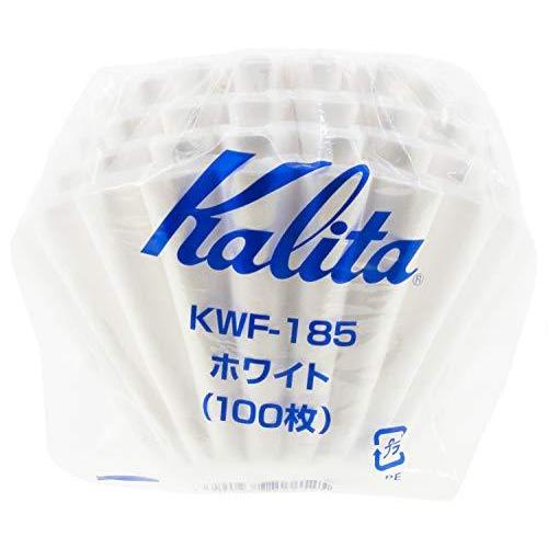 WEB限定カラー ホワイト ウェーブシリーズ コーヒーフィルター (カリタ) Kalita 2~4人用 #22212【並行輸入品 KWF-185 100枚入り コーヒードリッパー