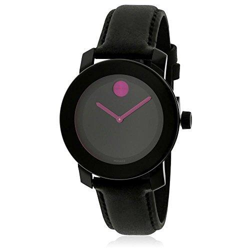 半額 Movado 雑貨 インテリア 贈り物 プレゼント ファッションのお店 レディース ピンク 並行輸入品 大胆なブラックダイヤルウォッチ レディース腕時計 Www Reinnec Cl