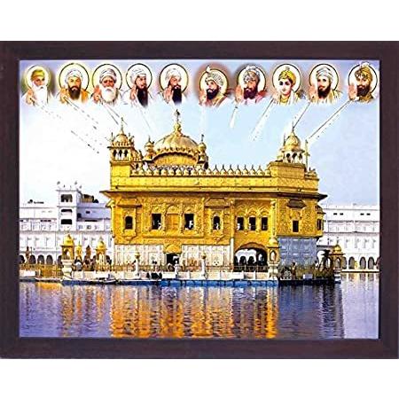 流行 すべて１０Sikh Guru Giving BlessingからHoly Sky to Amritsar Gurudwara Temple、Aシークの オブジェ、置き物